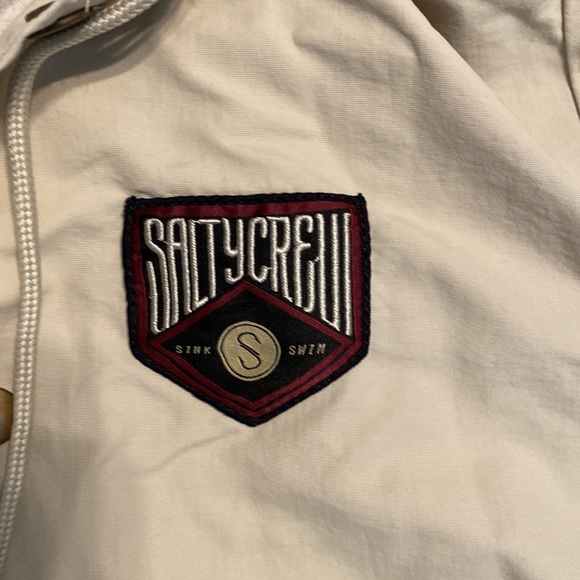 Salty Crew Hooded Lightweight Snap Jacket size S - Picture 3 of 4